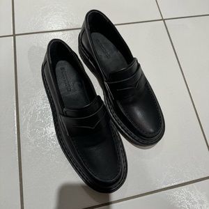 Leather loafers
